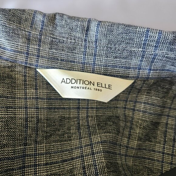 Grey/Blue plaid blazer - Picture 7 of 10